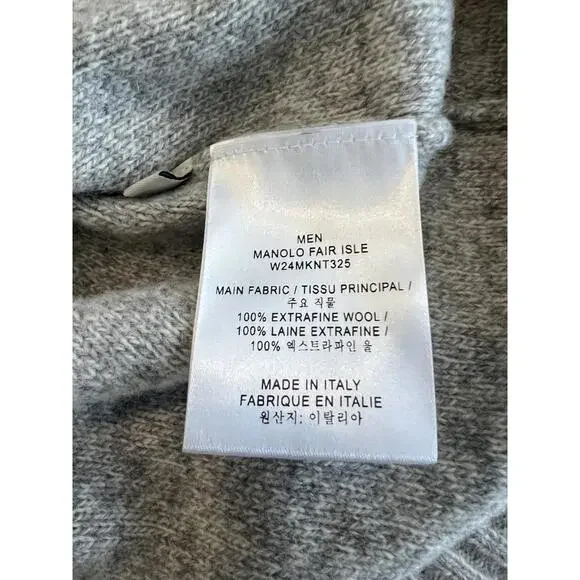 $789 officiate generale Manila Wool Sweater Size Large - Picture 6 of 14